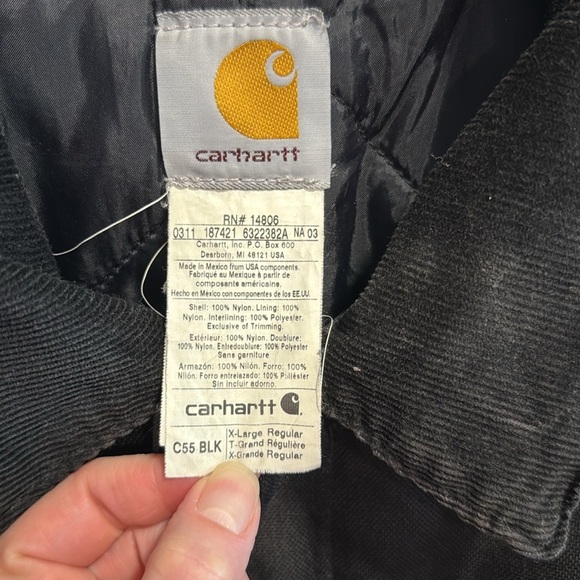 Carhartt Men's Arctic Extremes Warm Black Jacket EUC - Picture 4 of 15